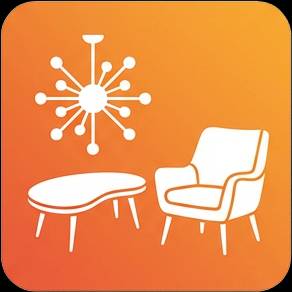 Mid-century modern interior design style icon